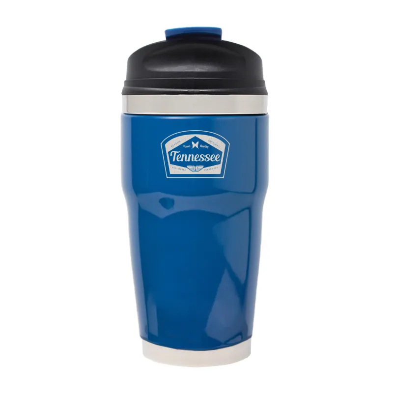 12 OZ BLUE MYBEVI RETRO WAVE TUMBLER